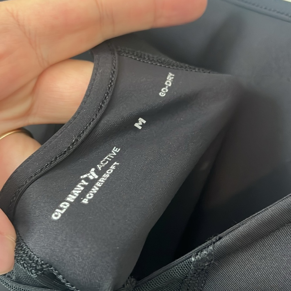 OLD NAVY ACTIVE Black Powersoft Long Sleeve Bodysuit Shorts - Picture 5 of 5